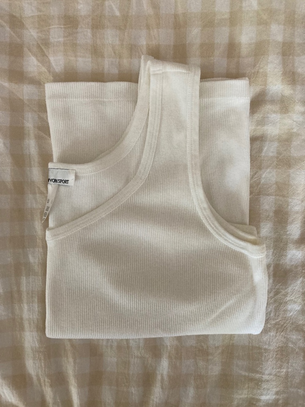 Vintage white v-neck tank top